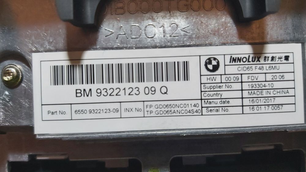 Ecrã bmw X1 f48 2017