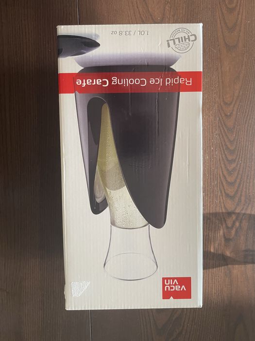 Garrafa para vinho com frappe Vacu Vin