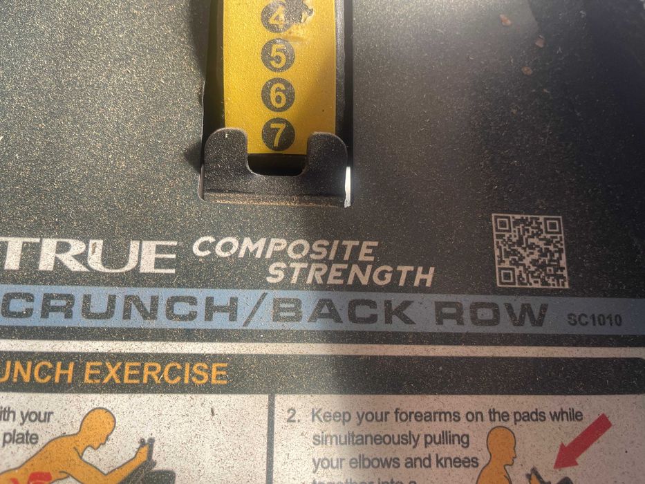 Tru crunch/Back Row SC1010 composite True Fitness DARMOWA DOSTAWA