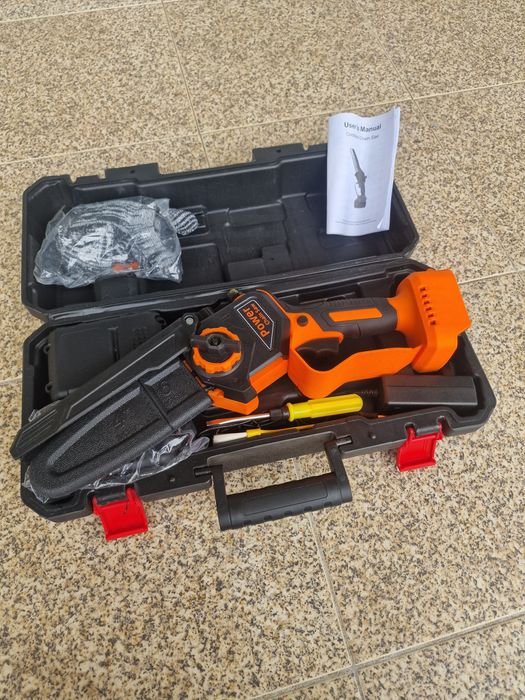 kit completo de mini motosserra  de 6 polegadas 2 baterias