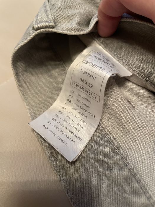 Джинсы слим фит CARHARTT