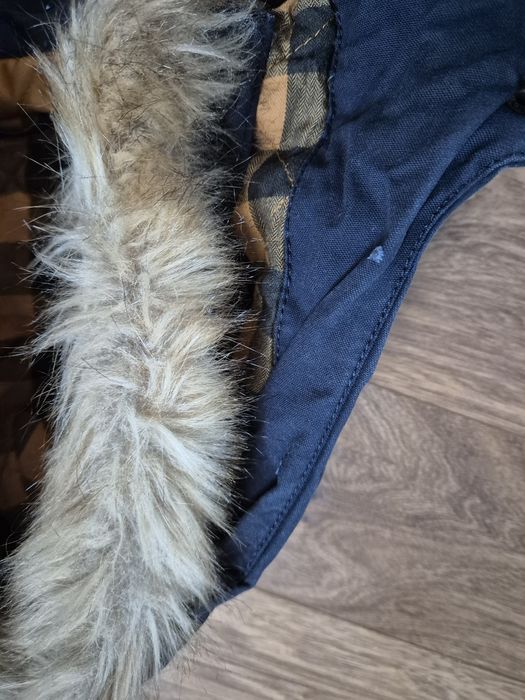 Ocieplana granatowa parka dla chłopca Reserved 146