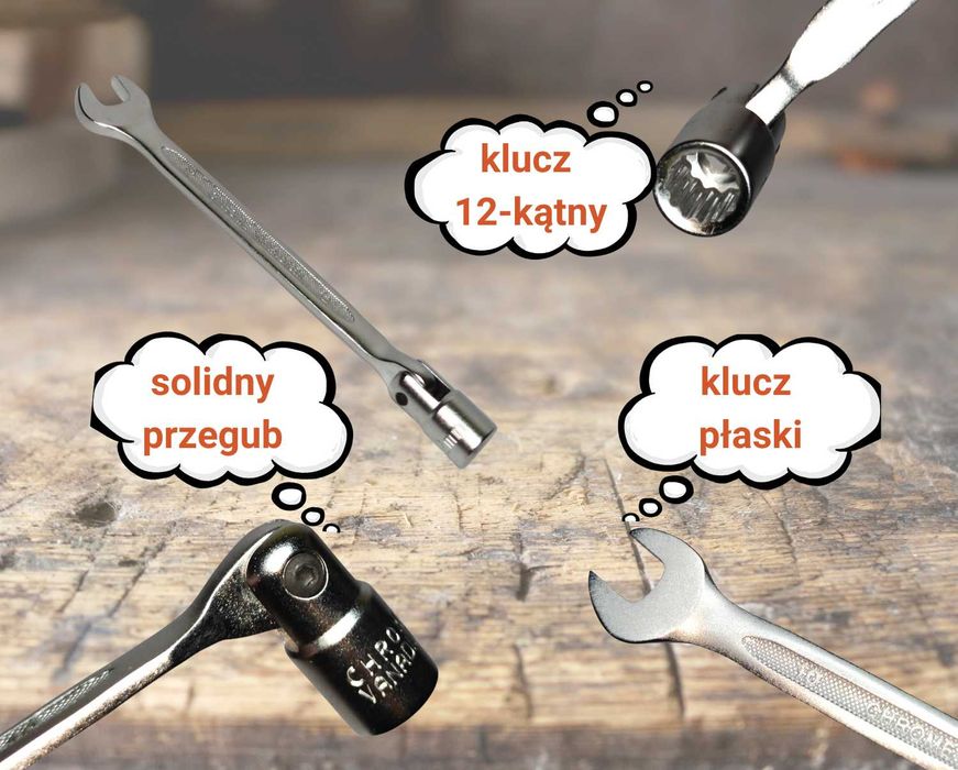 JUFISTO Zestaw 6 kluczy płasko-przegubowych 10-19mm CPK