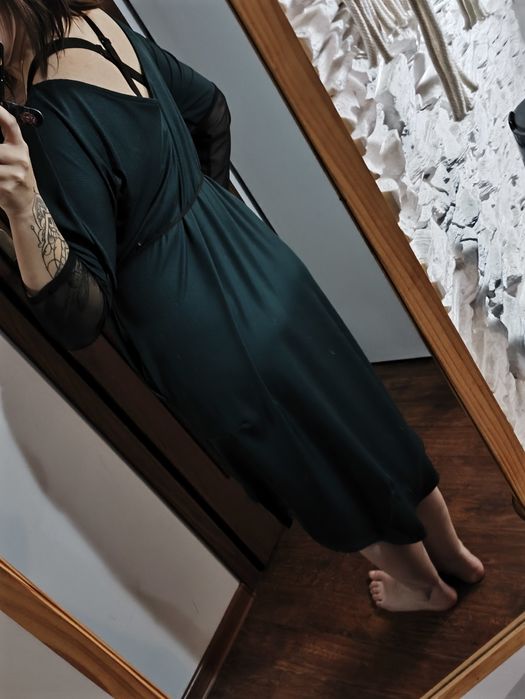 Sukienka butelkowa zieleń xl-xxl 42-44 Nowa