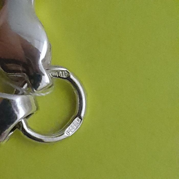 Цепочка якорь граненный серебряная цепь якорное плетение