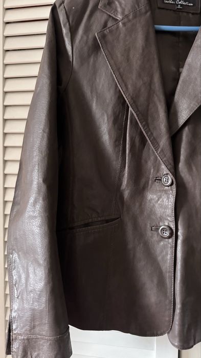 Женский кожаный пиджак Wallace — натуральная кожа,