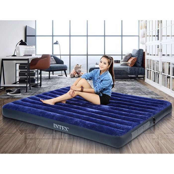 Nowy MATERAC Dmuchany 2-osobowy duży INTEX 203x152x25 cm