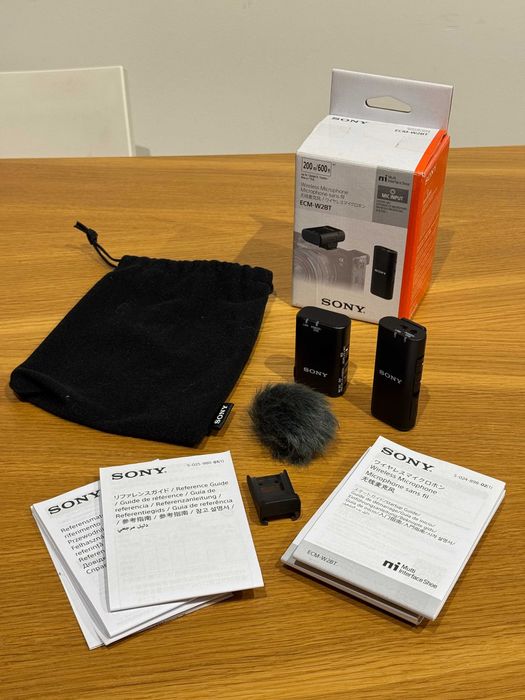 Microfone Sony ECM-W2BT mic sem fios para câmaras Sony