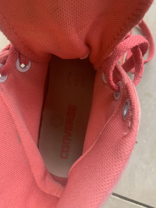 Converse sportowe buty, trampki za kostkę, różowe r. 36
