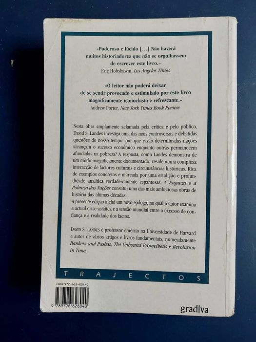 A Riqueza e a Pobreza das Nações” – David S. Landes