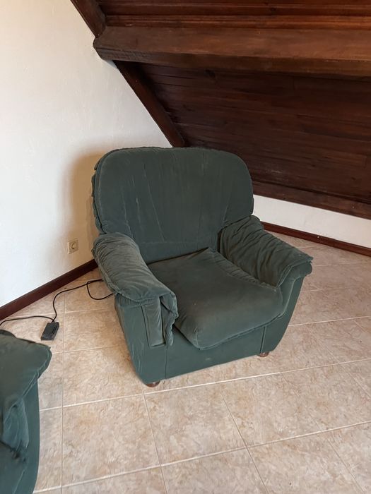 Conjunto 3 sofas com funda removivel
