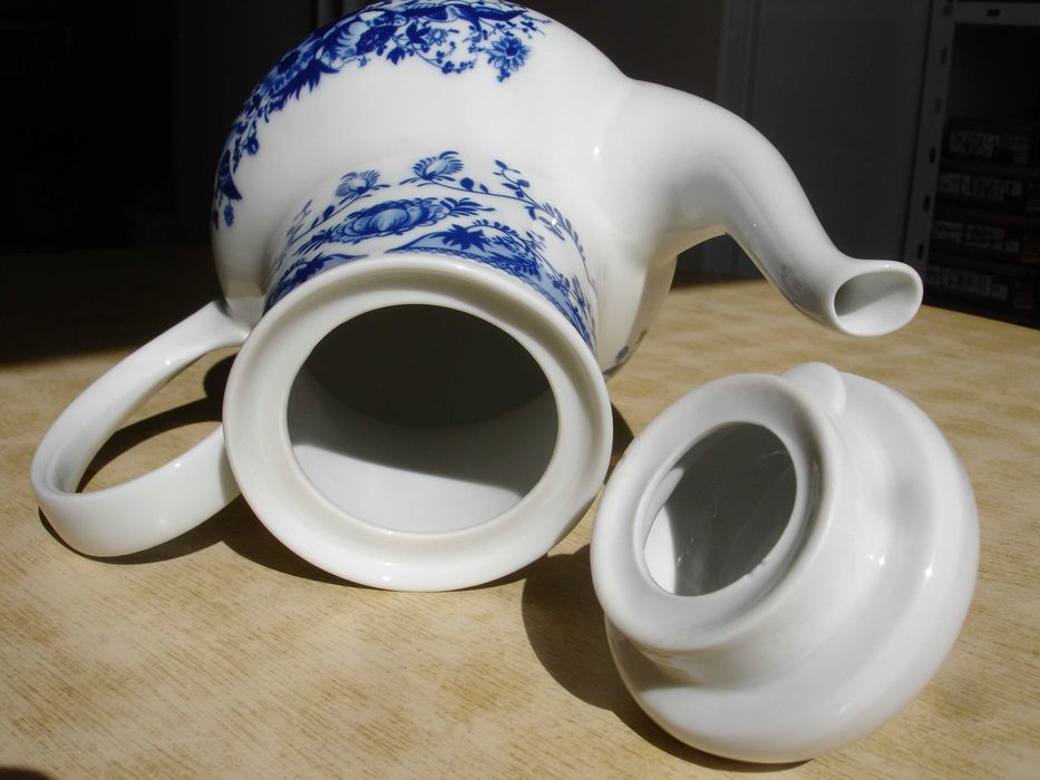 KAHLA GDR фарфор НОВЫЙ кофейник и сахарница винтаж редкость
