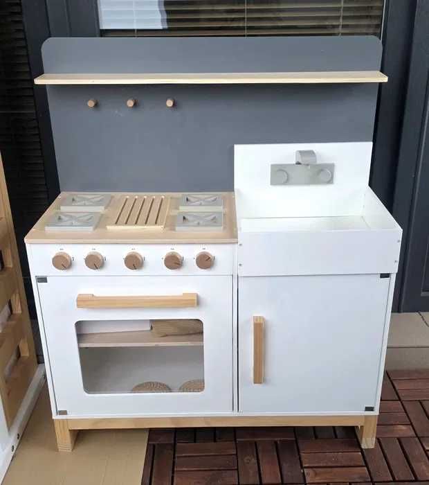 SUPER OKAZJA! Kuchnia drewniana MUSTERKIND + Ogromny zestaw akcesoriów