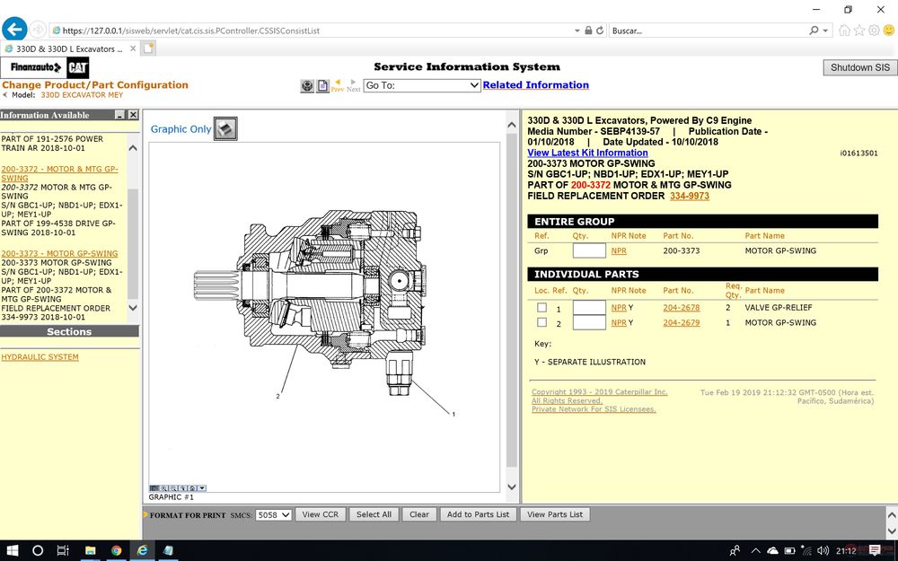 Caterpillar SIS - program serwisowy - instrukcje napraw - dtr schematy