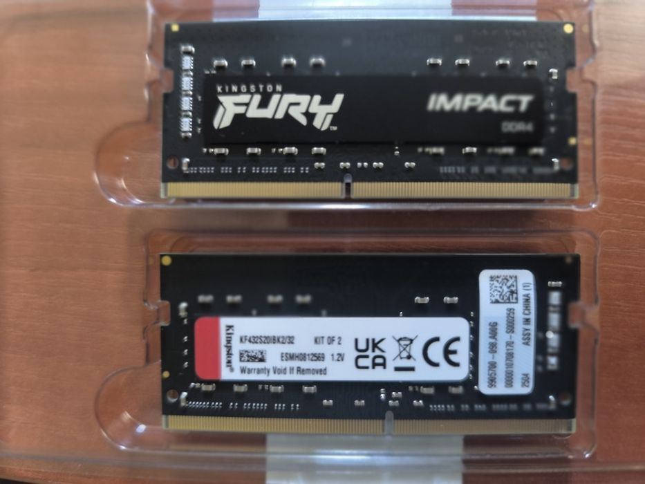 Pamięć RAM Kingston FURY 32GB (2x16GB) 3200MHz CL20 Impact SODIMM
