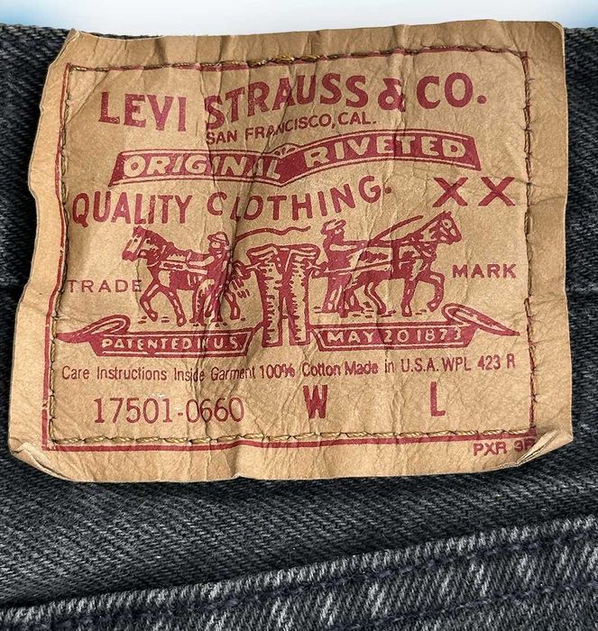 Calças de Ganga de Adulto, Unissexo, Levi Strauss, Antracite, Novas