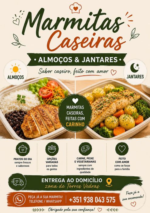 Marmitas Caseiras – Almoços & Jantares em Torres Vedras