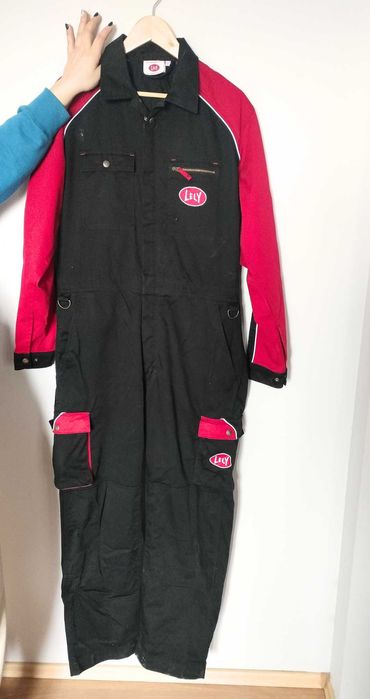 LELY kombinezon roboczy dojarza rozmiar 52 czarno-czerwony