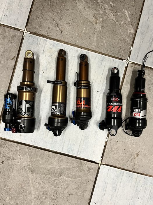 Amortyzatory rowerowe nowe, używane