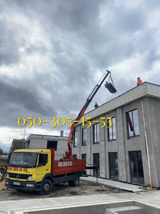 Перевозка газоблока, услуги манипулятора, послуги маніпулятора