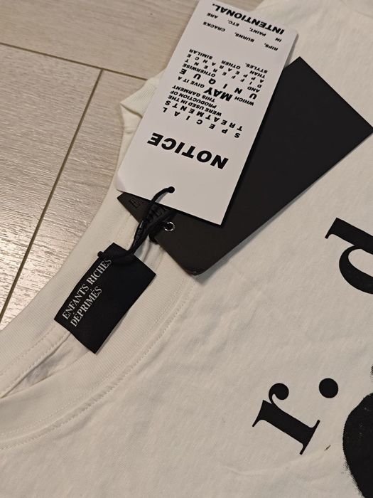 Футболка Enfants Riches Deprimes Louise eats sandwich erd белая white