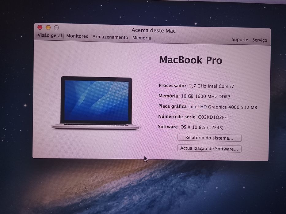 Macbook pro Intel i7 2015