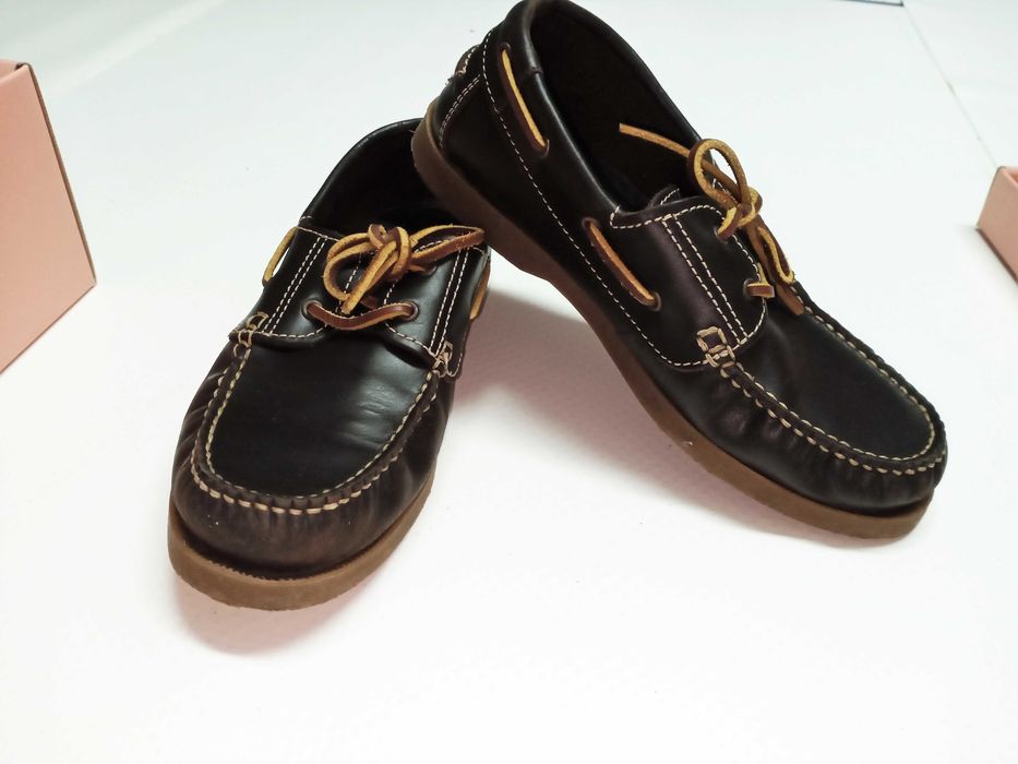 Dark Brown Sailing Shoes, Size 37