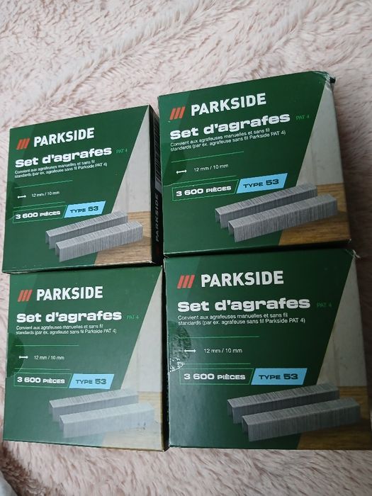 PARKSIDE Zszywki do takera zszywacza typ 53 12 i 10 mm do PHET 15 3600