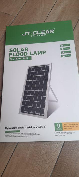 Holofote com painel solar a parte 600w e comando