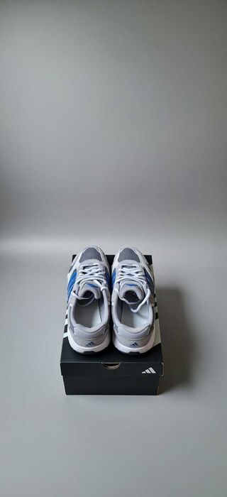 Adidas Cloudfoam Szare z niebieskimi paskami – Stan idealny – 150