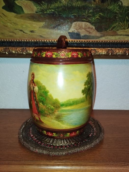 Дерев'яна бочечка. Розписна ручна авторська робота 2008 р.