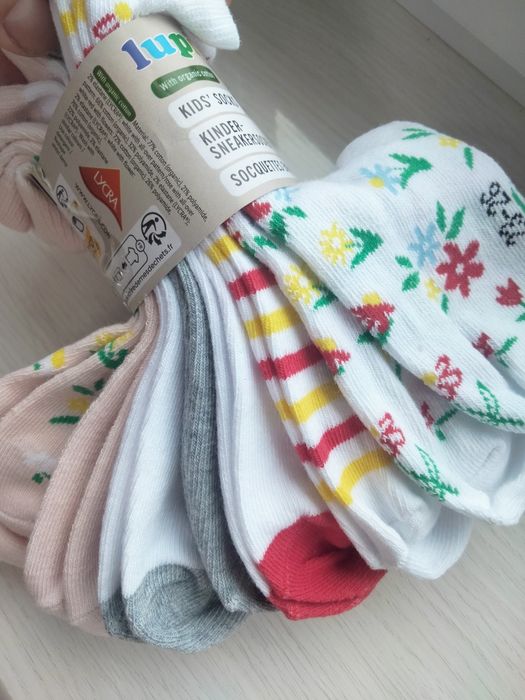 Шкарпетки, носки, набір, набори, для дівчинки, для хлопчика, Демі, високі, Lupilu