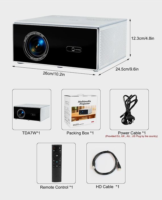 Проектор Thundeal TDA7W 4K Full HD