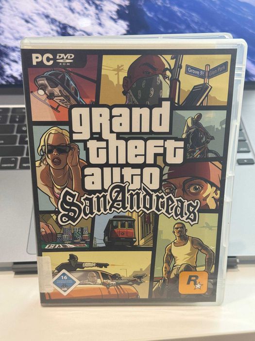 Grand Theft Auto San Andreas Лицензия GTA Комплект Диск + Буклеты