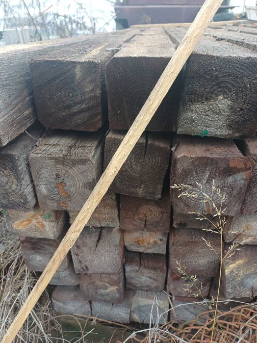 Бродам брус 100х100 2.5 м також кругляк 200-150 мм діаметр 4 метровий