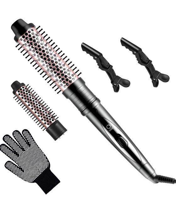 Szczotka dmuchająca 2 w 1, lokówka z wymiennymi głowicami