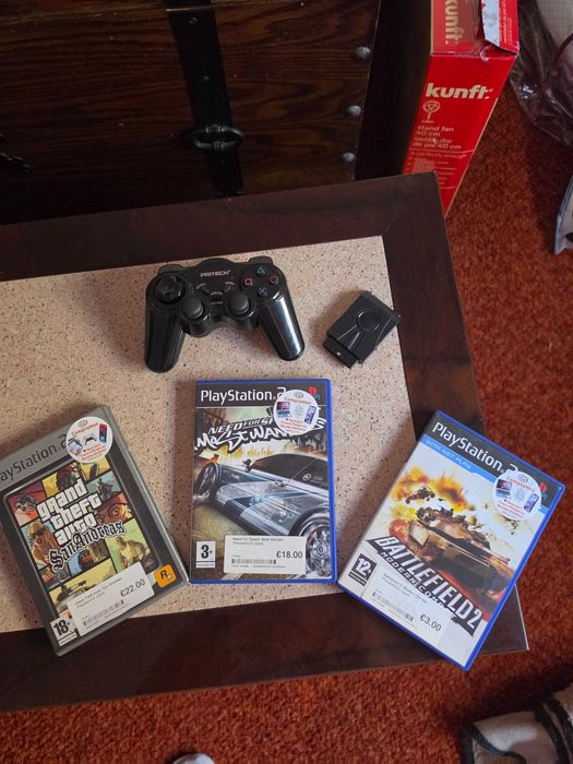 Jogos e comando ps2
