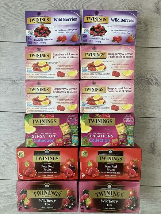 Zestaw owocowych Angielskich herbat Twinings