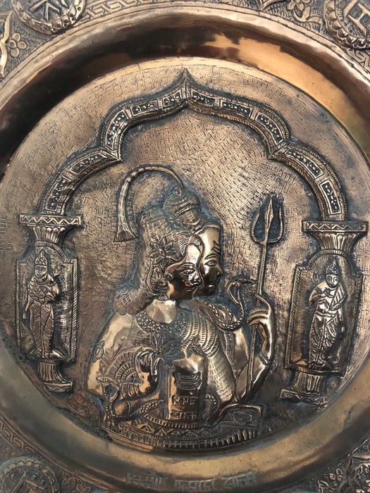 Krishna - prato de parede indiano