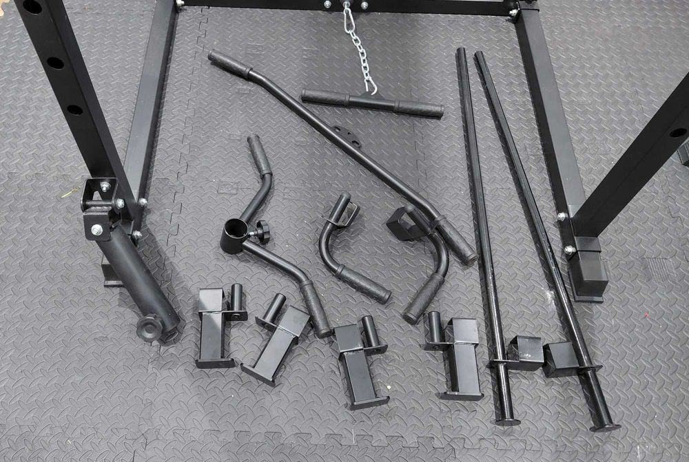 Power Rack c/ Sistema de Polias + Todos os Acessórios | Como Nova