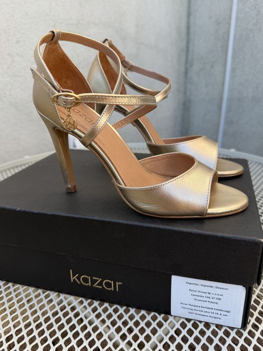 Kazar OLENA sandaly na obcasie gold
