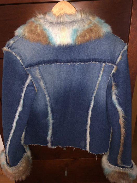 Casaco de ganga com pêlo