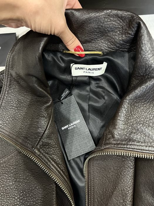Кожаная куртка Yves Saint Laurent!