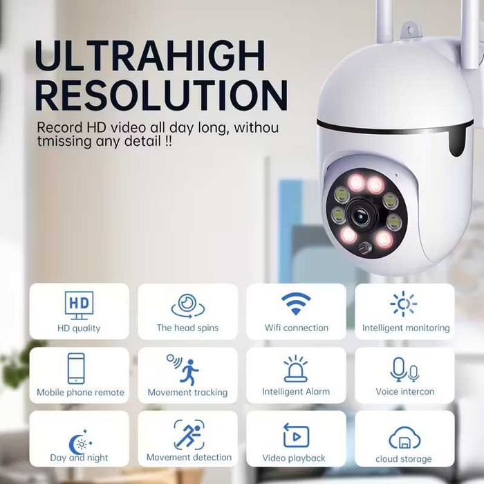 Câmara com  WIFI 1080P Full HD, para interior/exterior- Novo