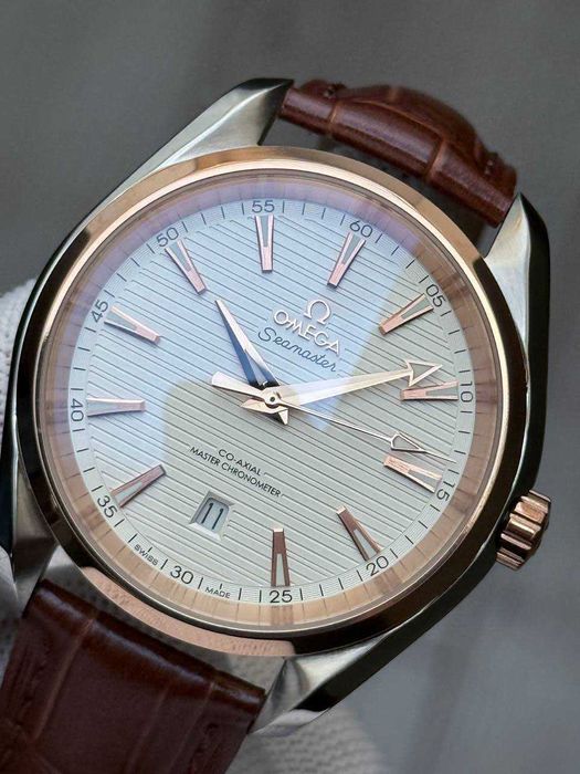 Швейцарские часы Omega Seamaster Co-Axial Gold - White
