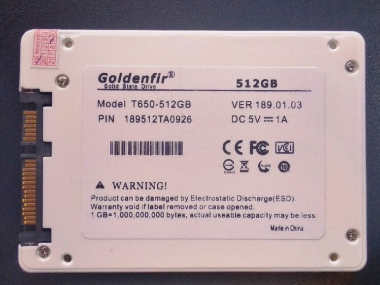 Ssd Goldenfir 512gb