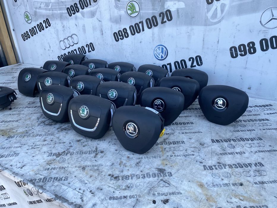 Подушка безпеки в руль AIRBAG AirBag SRS аірбег руля Шкода Skoda Fabia Oktavia Superb Rapid Yetti