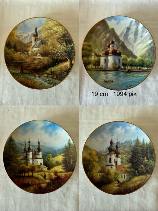 Вінтаж: колекція настінних декоративних тарілок