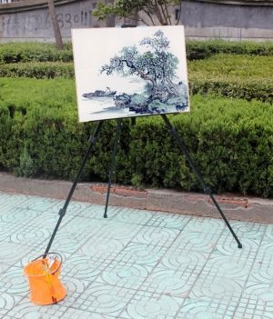 Мольберт Malarska Алюминий 170 см / светло-черный