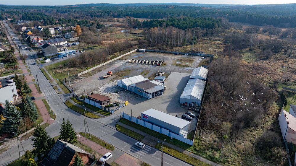 1.1 ha Plac Działka Parking TIR BUS Hala Magazyn Kontener BOX Hurtownia Skład budowlany Węgla Biuro Pawilon Lokal Handlowy Usługowy TRANSPORT SPEDYCJA